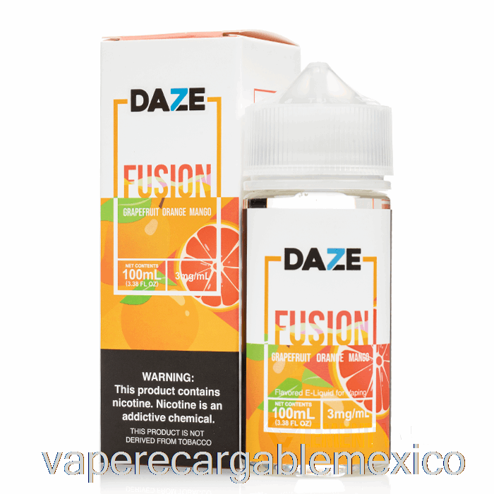Vape Recargable Pomelo Naranja Mango - 7 Daze Fusion - 100ml 3mg